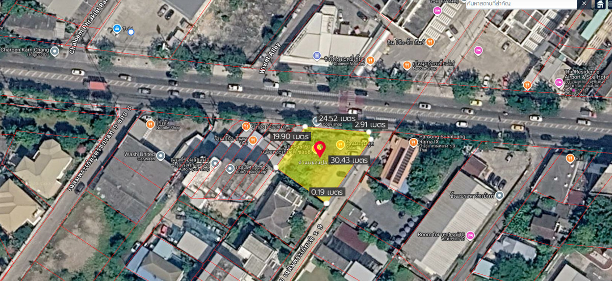 ให้เช่า ที่ดินเปล่า 1 งาน 59 ตร.ว. ทำเลดี ติดถนนใหญ่ เฉลิมพระเกียรติ ร.9